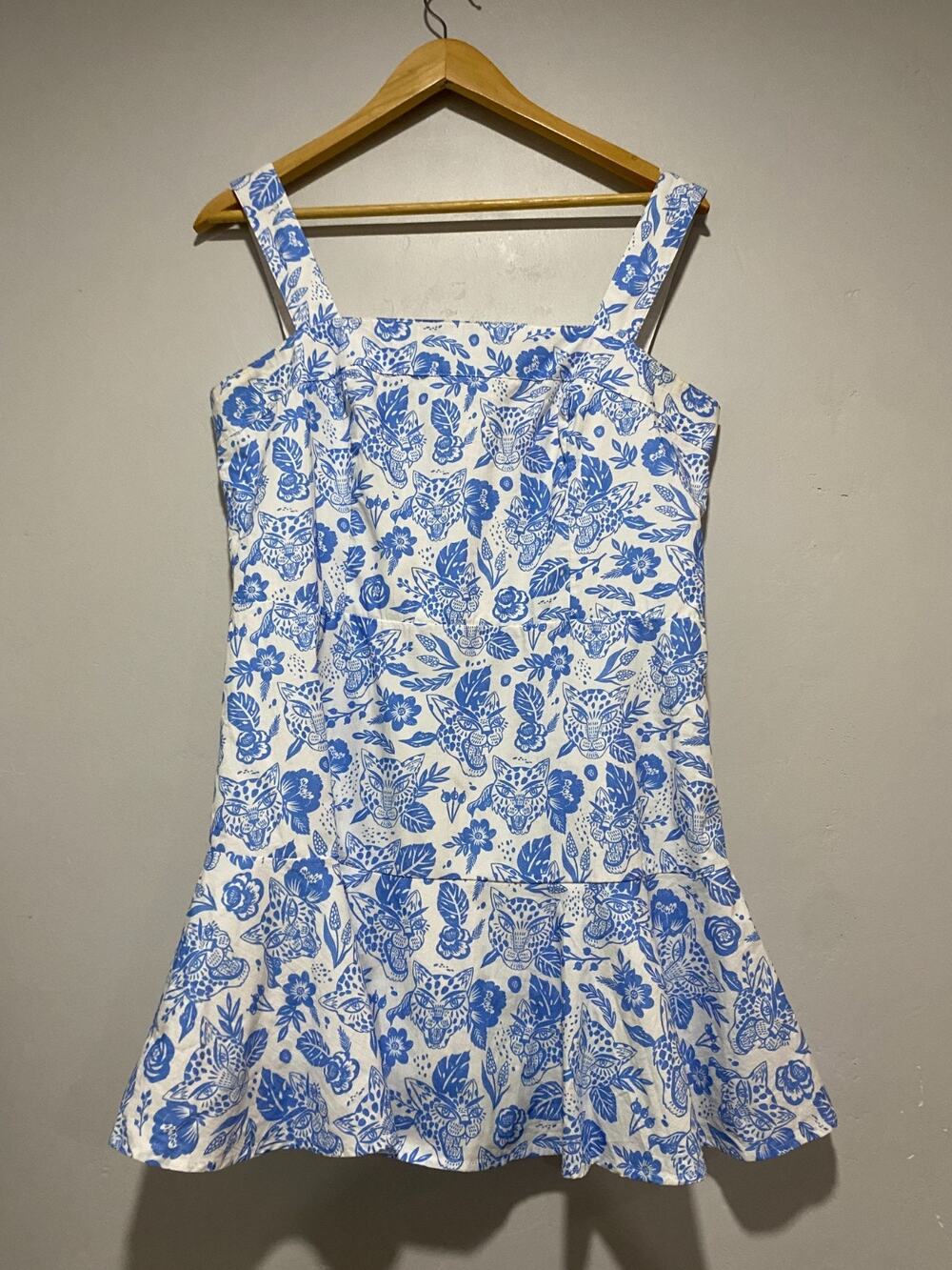 SINCERELY OURS vivi romper in blue Leopart L